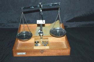 Vintage Clay - Adams Co.  York Balance Scale With Weight Set Made In Germany