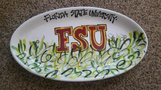 Florida State University Fsu Seminoles Go Noles Ceramic Gameday Serving Platter