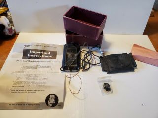 Rare Vintage Zenith Radionic Model A2a Hearing Aid W/ Box - Not In Cond