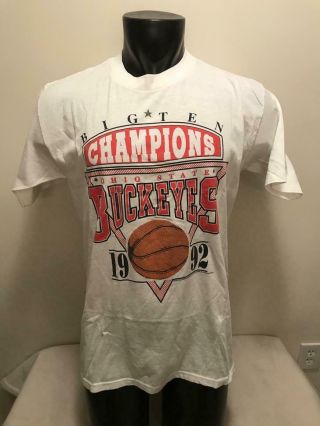 Vintage Ohio State Buckeyes 1992 Big Ten Champions Shirt Mens Xl Made In Usa