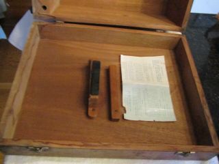 Vintage CL Berger Engineering Instruments Boston Mass 02119 Transit Wood Case 2