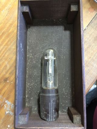 Crucifix Light Bulb In Vintage Box