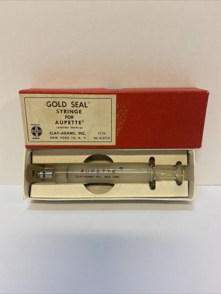 Gold Seal Syringe For Aupette Indelible Markings Clay - Adams,  Inc.  10 Cc York
