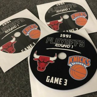 1991 Nba Playoffs R1 Bulls Vs.  Knicks Dvd Michael Jordan Patrick Ewing