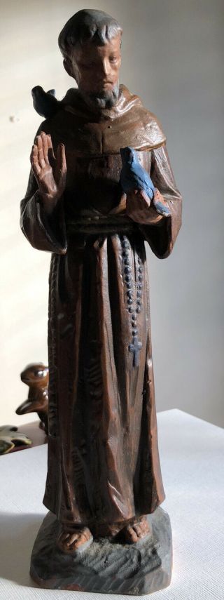 Vintage St Francis Of Assisi Statue