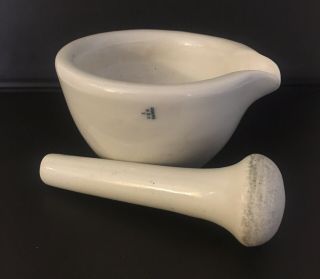 Vintage Coors Usa 1 Apothecary Mortar And Pestle.  With Spout Hard To Find