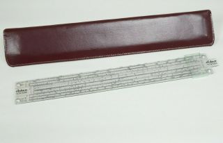 Slide Rule Log - Log Transparent For Overhead Projector Vintage Clear