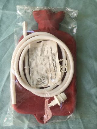 Deluxe Combination Hot Water Bottle & Fountain Syringe Enema Douche System Hose