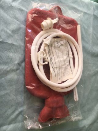 Deluxe Combination Hot Water Bottle & Fountain Syringe Enema Douche System Hose 2