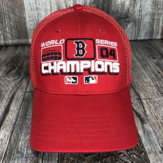 Boston Red Sox Hat Era World Series Champions 2004 04 Flex Fit Cap One Size