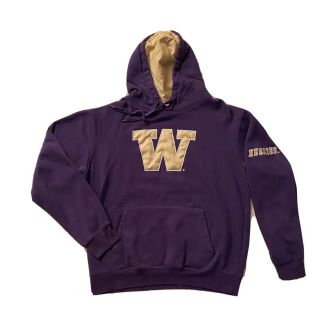 Stadium Athletics University Of Washington Huskies Pullover Hoodie Mens L Purple
