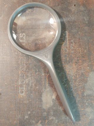 Vintage Bausch & Lomb Large Round Magnifier Reading Glass.  Made In U.  S.  A.
