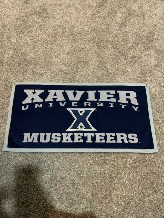 Xavier University Musketeers Felt Wall Banner 18 " X 35 " X