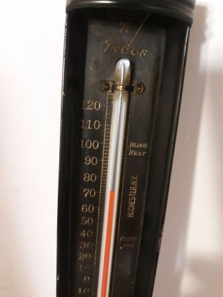 Vtg Tycos Taylor Accuratus Bath Thermometer Rochester NY Metal Scientific Inst. 3
