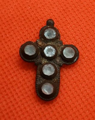 Ancient Bronze Cross Middle Ages