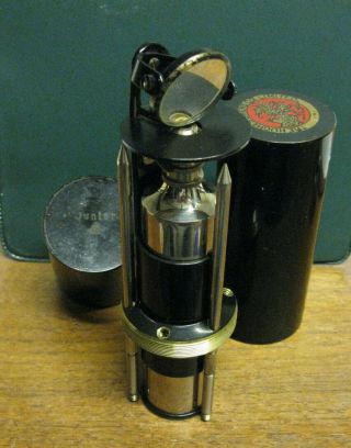 Junior Microscope - The Hughes Owens Co.  Limited - In Metal Case