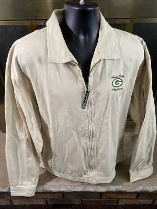 Vintage Green Bay Packers Nfl Football Lee Sport Casualwear Jacket Men L