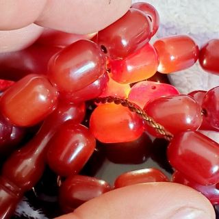 German 33 Amber Bakelite Prayer Beads Komboloi Beads فاتوران Faturan Worry Bead
