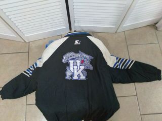 Vintage Kentucky Wildcats Starter Hooded Jacket Men Large Coat University 90s UK 3