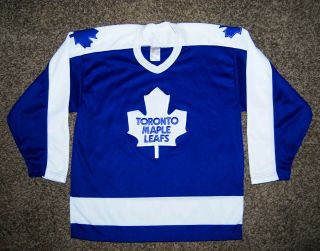 Toronto Maple Leafs Vintage Nhl Hockey Ccm Jersey Large Stitched White