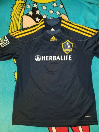Vintage Adidas Mls Los Angeles Galaxy Soccer Jersey Youth Large 2009 2010