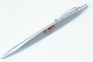 Triangular Shaped Zyvox Drug Rep Pharmaceutical Heavy Metal Clicker Pen