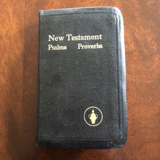 Leather Gideons Vest Pocket Bible Testament Psalms Proverbs Vintage 1967 Kjv