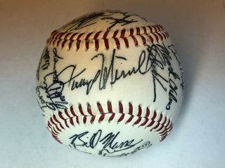 1989 Prince William Cannons Minor League Autograph Tm Baseball Carolina League