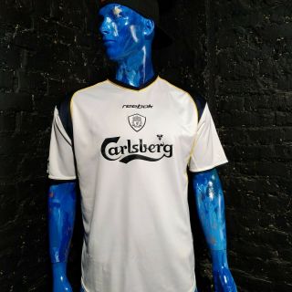 Liverpool Jersey Away Football Shirt 2001 - 2003 Reebok White Trikot Mens Size Xl