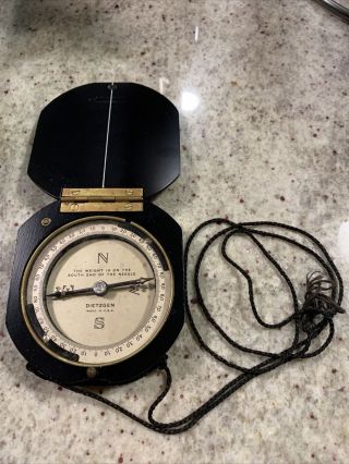 Vintage Dietzgen Surveyor Compass Made In U.  S.  A