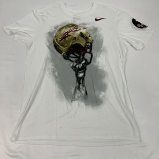Nike Fsu Florida State Seminoles Graphic Short Sleeve T - Shirt Men’s Medium - M