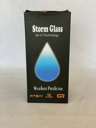 Funohye Storm Glass Weather Predictor Crystal Water Weather Station