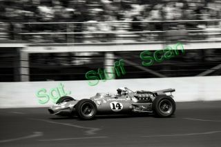 1967 Indy Car Racing Photo Negative A.  J.  Foyt Coyote Ford Indy 500