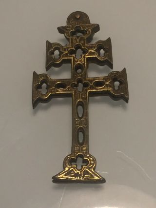 Stunning Antique Russian Metal Cross