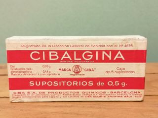 Vintage Very Rare Medicine - Cibalgina From 30 