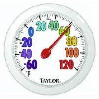 Taylor Precision 5631 Colortrack Dial Outdoor Wall Thermometer