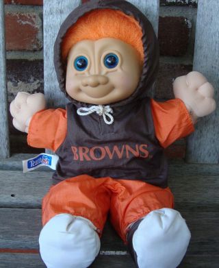 Cleveland Browns Russ Berrie & Co.  Troll Doll W/team Nfl Matching Apparel