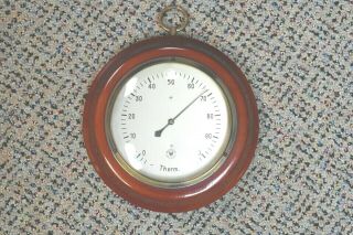 Vintage Woodworks Wall Thermometer Made In West Germany (scale In F)