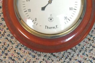 Vintage Woodworks Wall Thermometer Made in West Germany (scale in F) 2