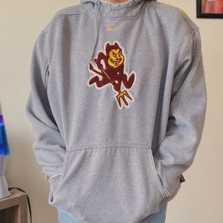 Arizona State University Sweatshirt Sun Devils Hoodie Nike Large Vintage Ex