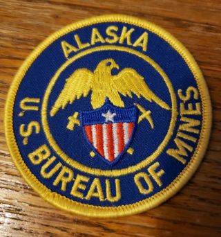 Vintage Alaska U.  S.  Bureau Of Mines Patch
