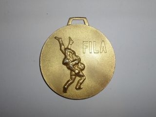 Wrestling 1st Place Gold Medal Fila 1981 Bulgaria International Champ Award