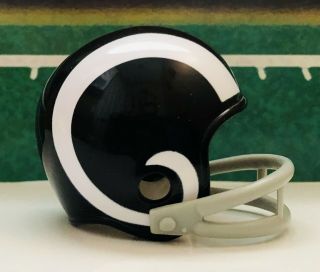 Los Angeles Rams - Riddell Pocket Pro 1967 Helmet NFL (Two Bar Face Mask) Rare 3