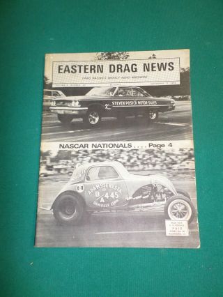 Vintage - " Eastern Drag News " Vol.  4 No.  26 September 17,  1965