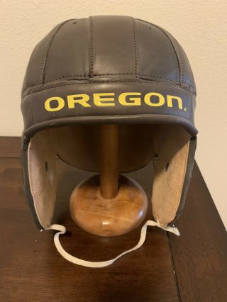 University Of Oregon Ducks Old Fashioned Leather Football Helmet