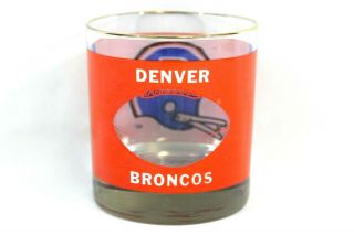 Denver Broncos See Through Nfl Football Helmet Houze Art Tumbler Whiskey Glass