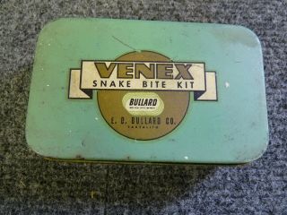 Vintage Venex Snake Bite Kit Medical First Aid Safety Scouting E.  D.  Bullard Co.