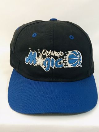 Vintage 1990s Orlando Magic Ajd Snapback Hat Cap Adjustable Embroidered Logo