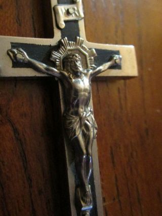 Vintage Pectoral Crucifix Cross Skull And Crossbones Germany 3 - 1/4 "