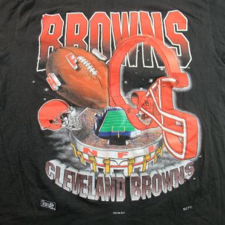 Vintage 90s Cleveland Browns T Shirt Magic Johnson Tees Football Baker Chubb